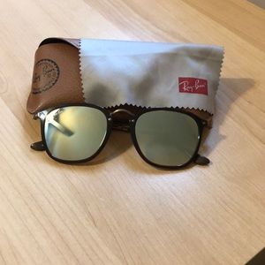 Like brand new authentic ray ban mirror sunglasses